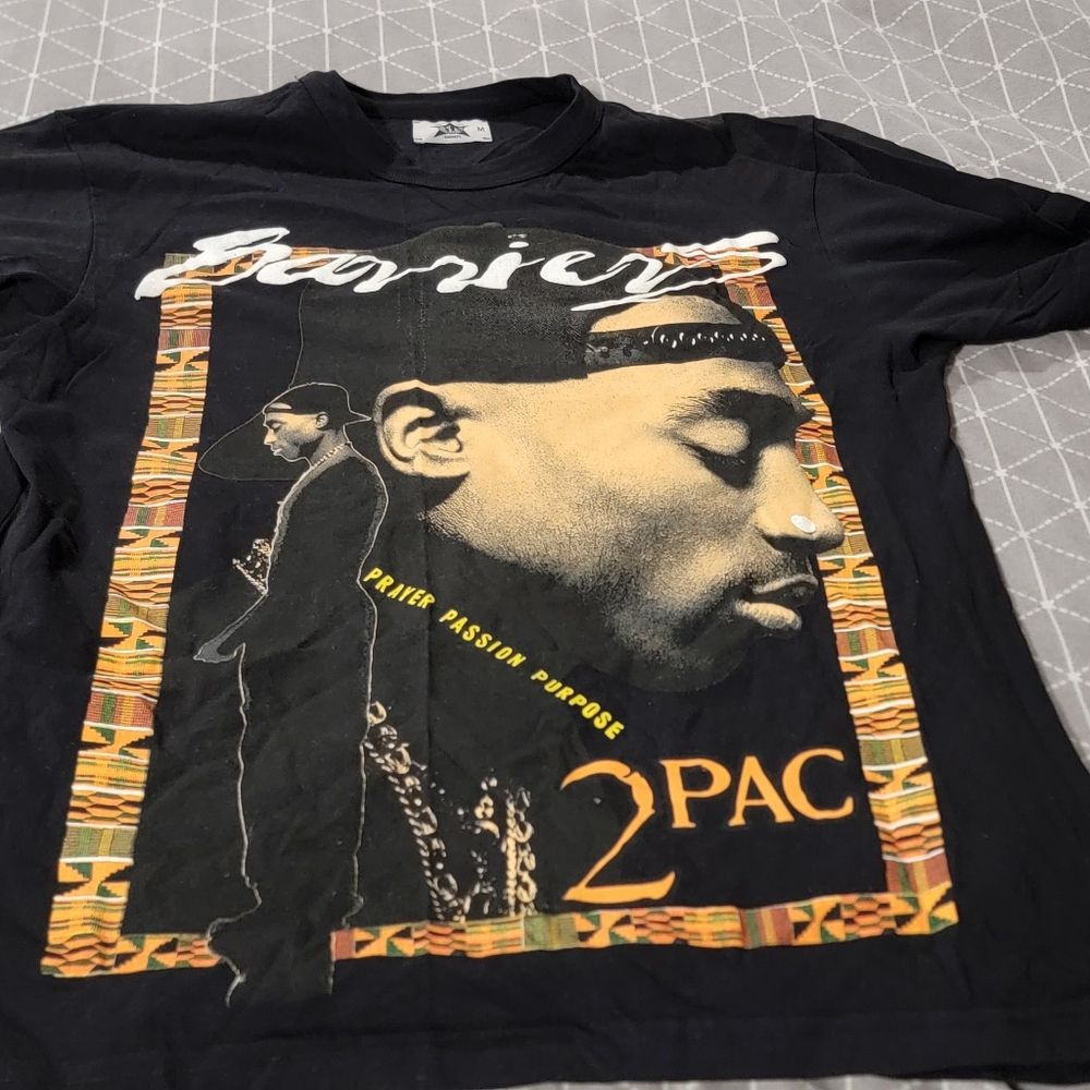 Live free barriers 2pac all eyes on me t-shirt size medium M